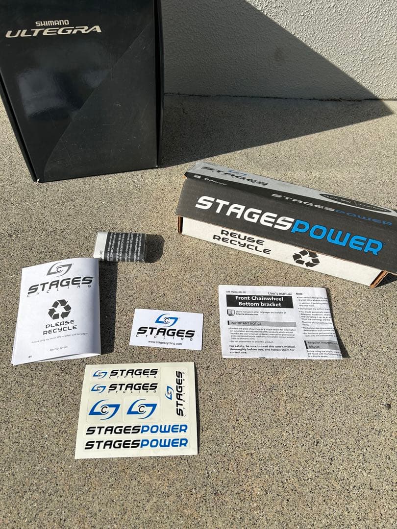 クランク型パワーメーター・Stagespower/6800アルテクランクセット