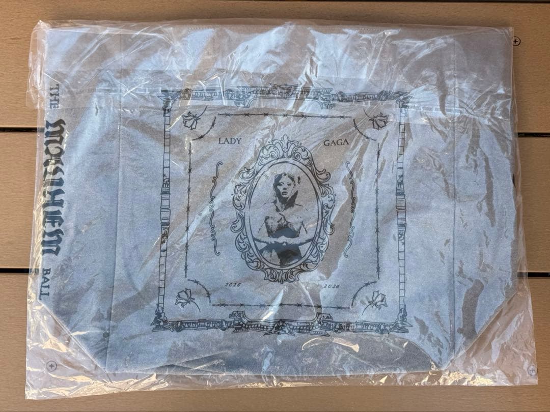 レディーガガ　トートバッグ LADY GAGA グレー
