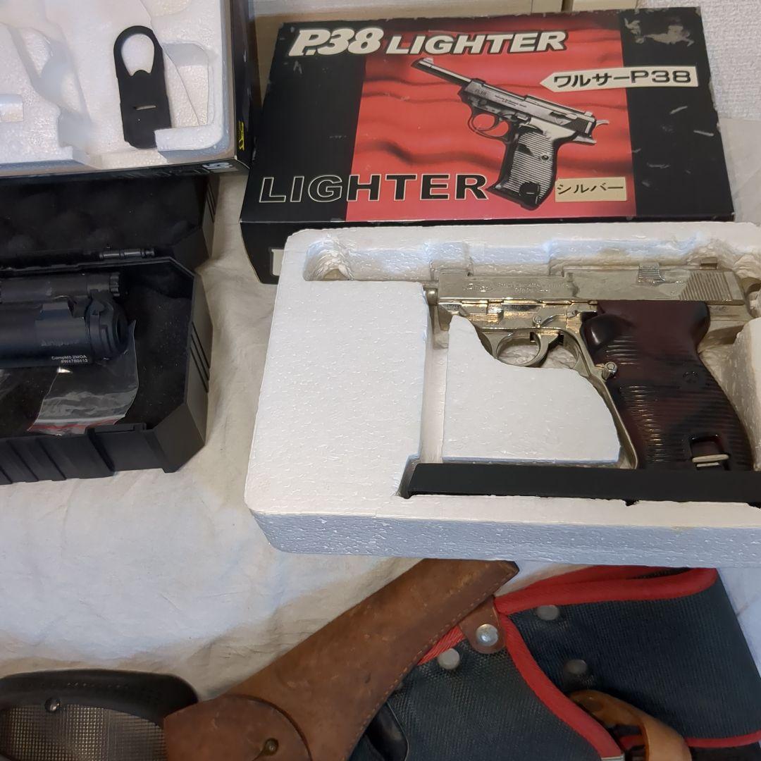 ジャンク品　エアガン　ミリタリー用品　大量まとめてセット　120サイズ