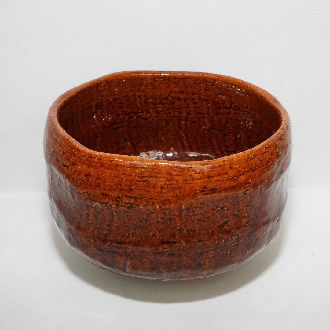 大樋長阿弥 飴釉 茶碗 共箱 茶道具 飴色 長阿弥造