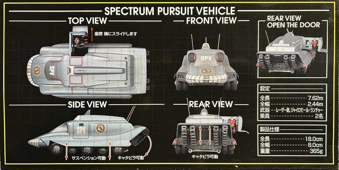 ブラックパンサー様 青島文化教材社 新世紀合金 キャプテンスカーレット追跡戦闘車