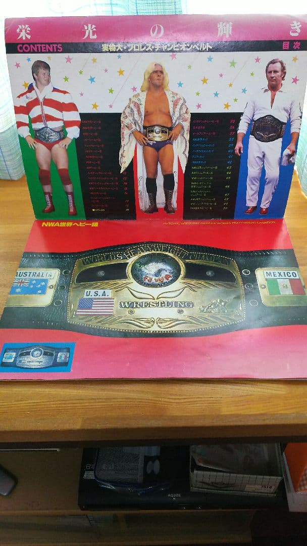 栄光の輝き(実物大プロレスチャンピオンベルト集)