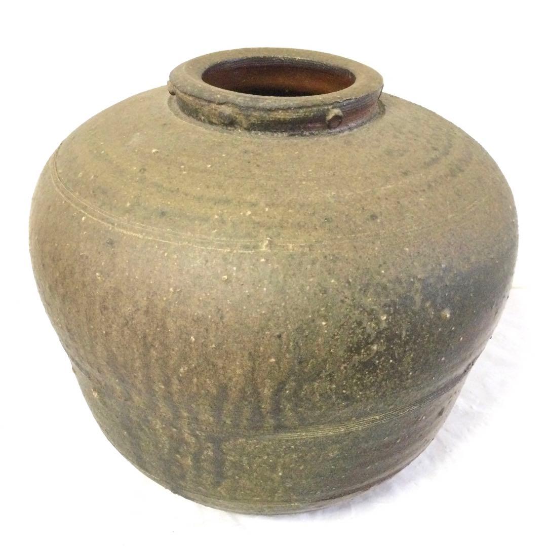 備前焼 大壷 小西陶蔵作 飾り壷 供箱付 AB4