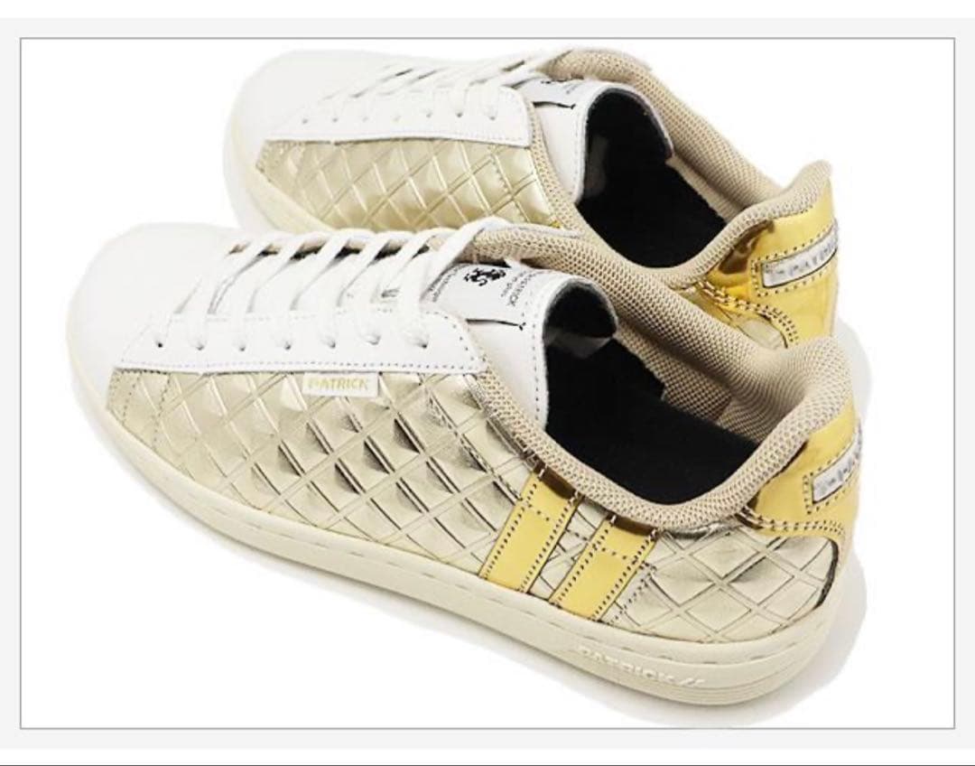 PATRIK ゴールド ホワイト シューズ　パトリック　35