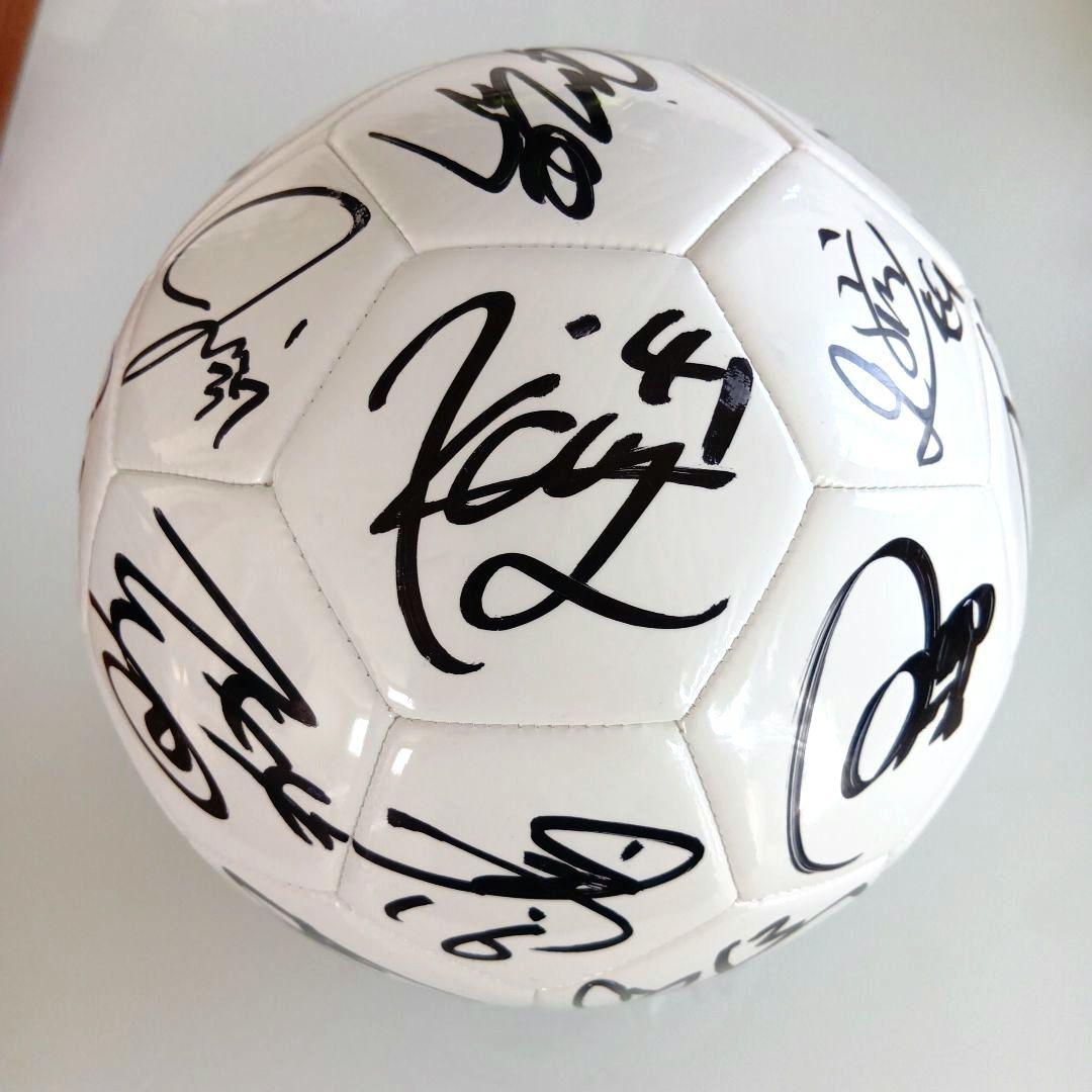 松本山雅 2025年複数選手直筆サイン入りボール 5号球