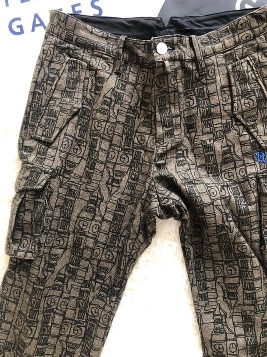 パーリーゲイツグレジャガード起毛仕上げメンズパンツサイズ5