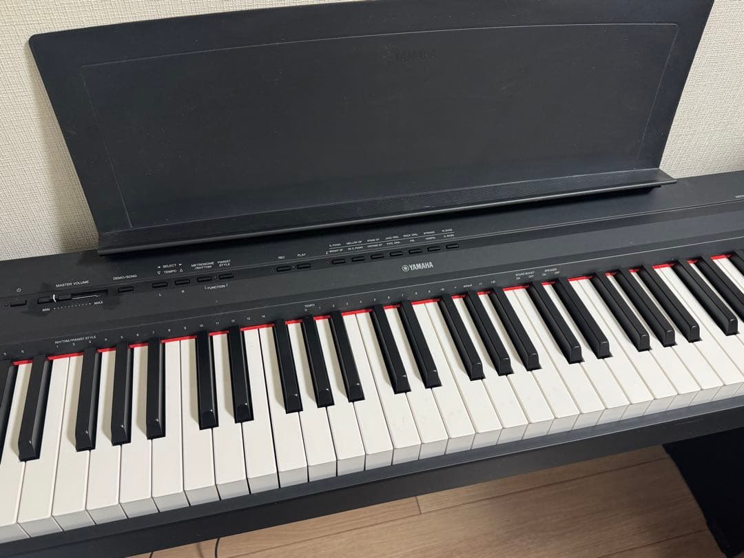 YAMAHA 電子ピアノ　P-115 ブラック　88鍵盤　スタンド付属