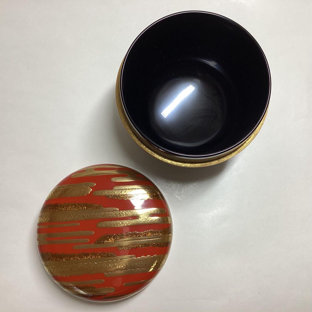 大棗 日の出かすみ 前端峰春 木箱入 茶道具 古物品