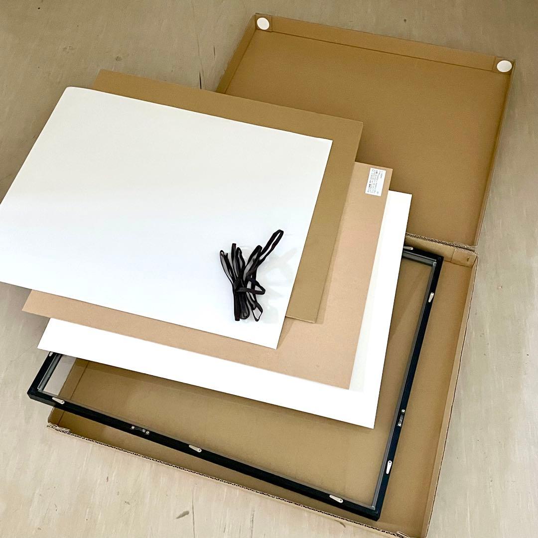 黒額縁　紙サイズ 52x43cm 6枚セット