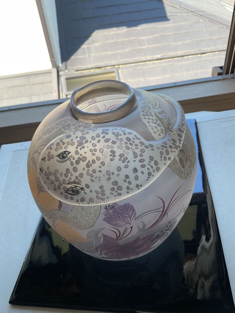 1989年（西ドイツ）「ポスキンガー・クリスタルワークス社製」ガラス花瓶