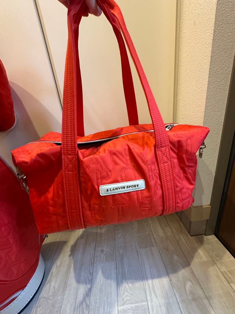 LANVIN SPORT キャディバッグ レッド セット