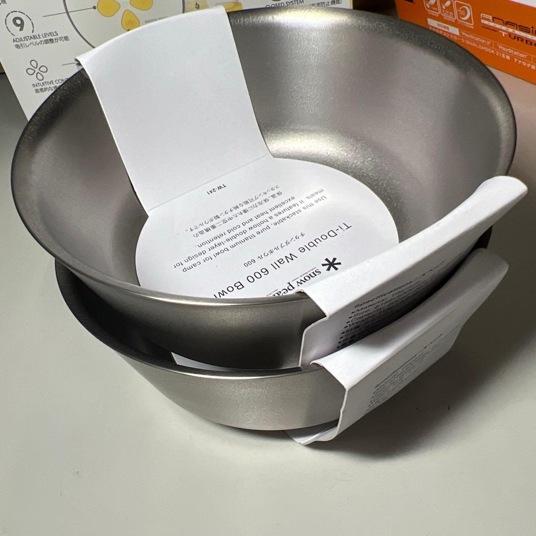 G494　新品未使用　スノーピーク チタンダブルボウル　2個