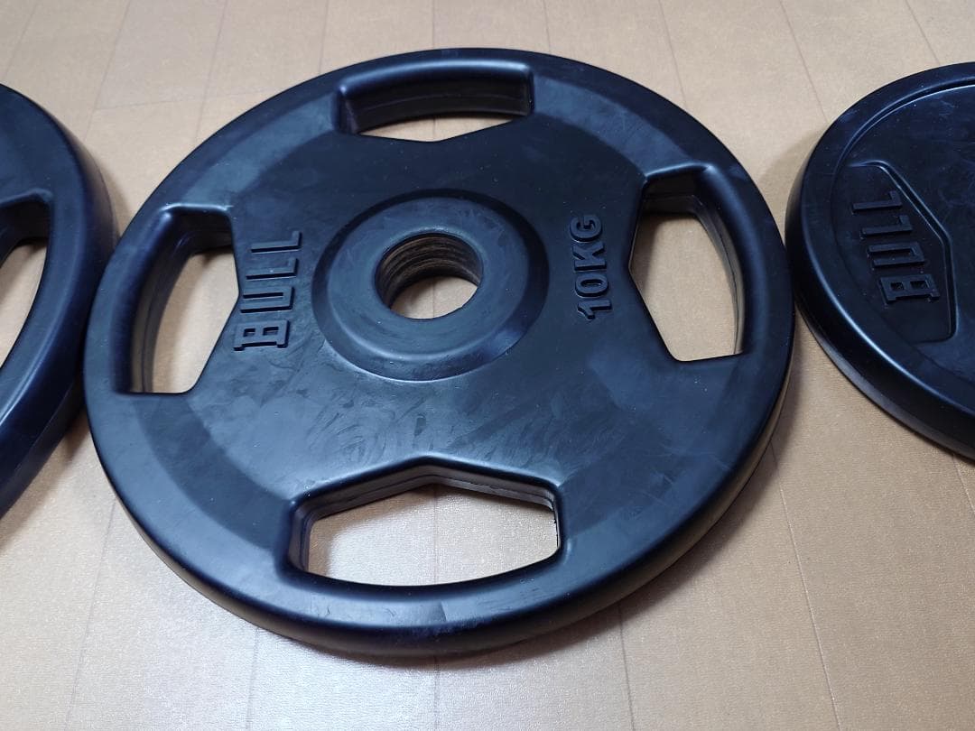 ① BULL ラバープレート　グリップホールディングタイプ フリーウエイト