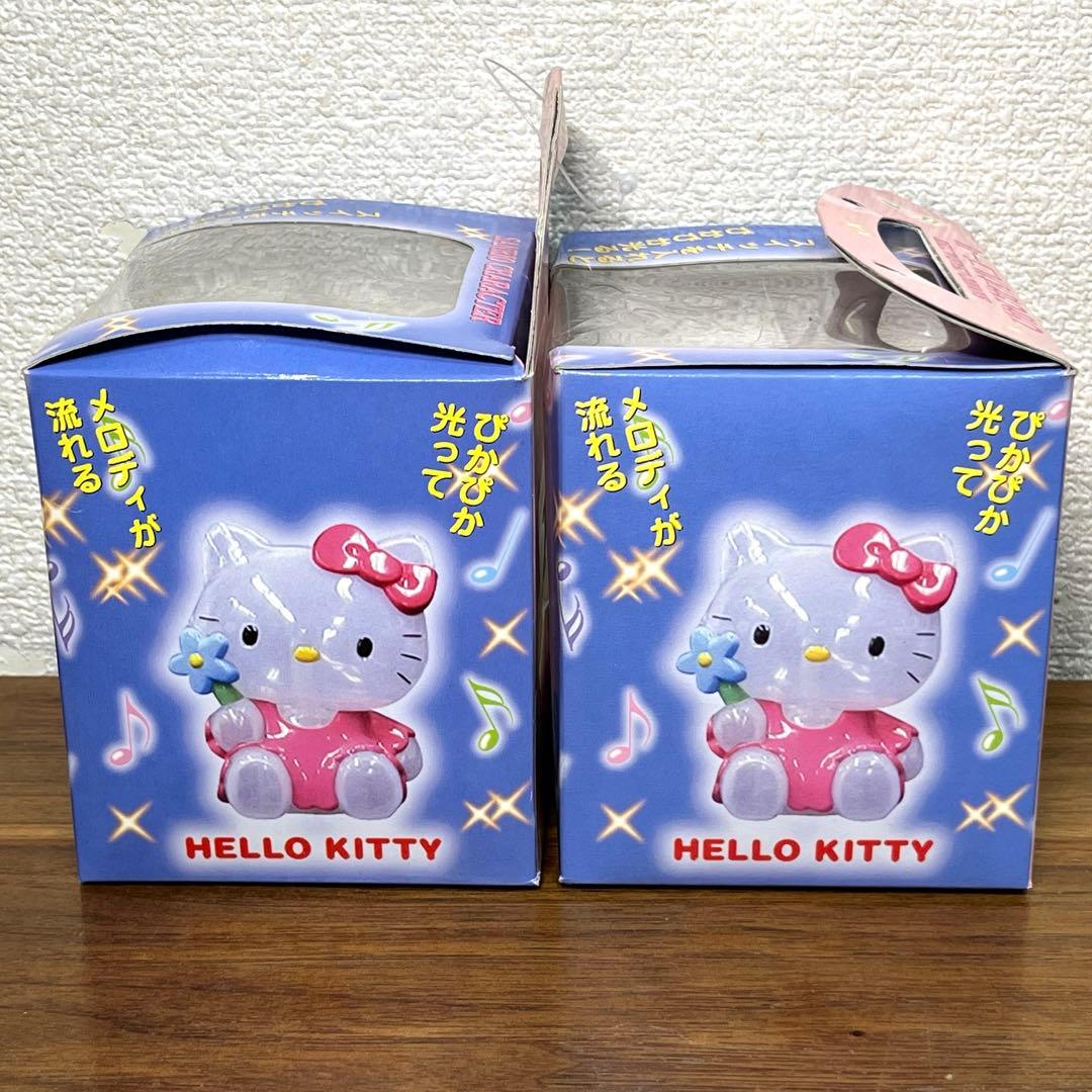 サンリオ　ぴかぴかオルゴール　2種セット　 キティ、ポムポムプリン　2000年製