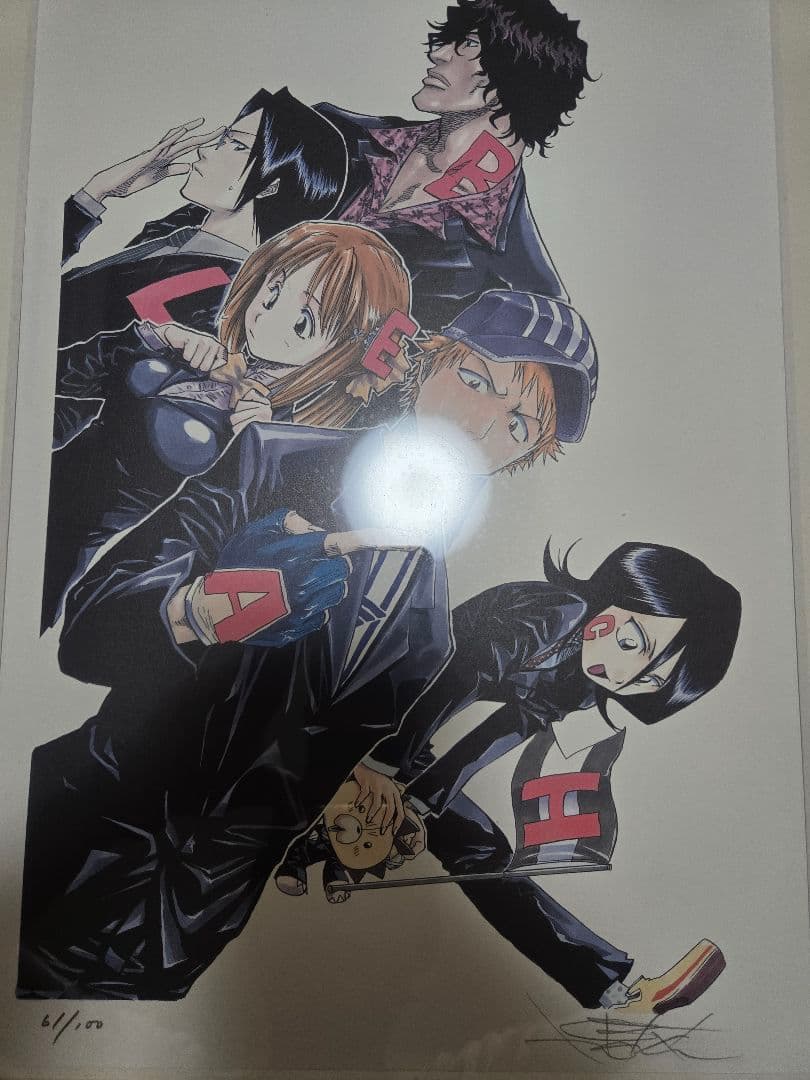 BLEACH　直筆サイン入りリトグラフ　複製原画