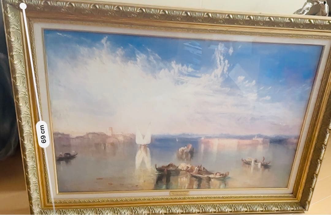 ジョゼフ・マロード・ウィリアム・ターナー、ヴェネツィアのカンポ・サント、高級額装