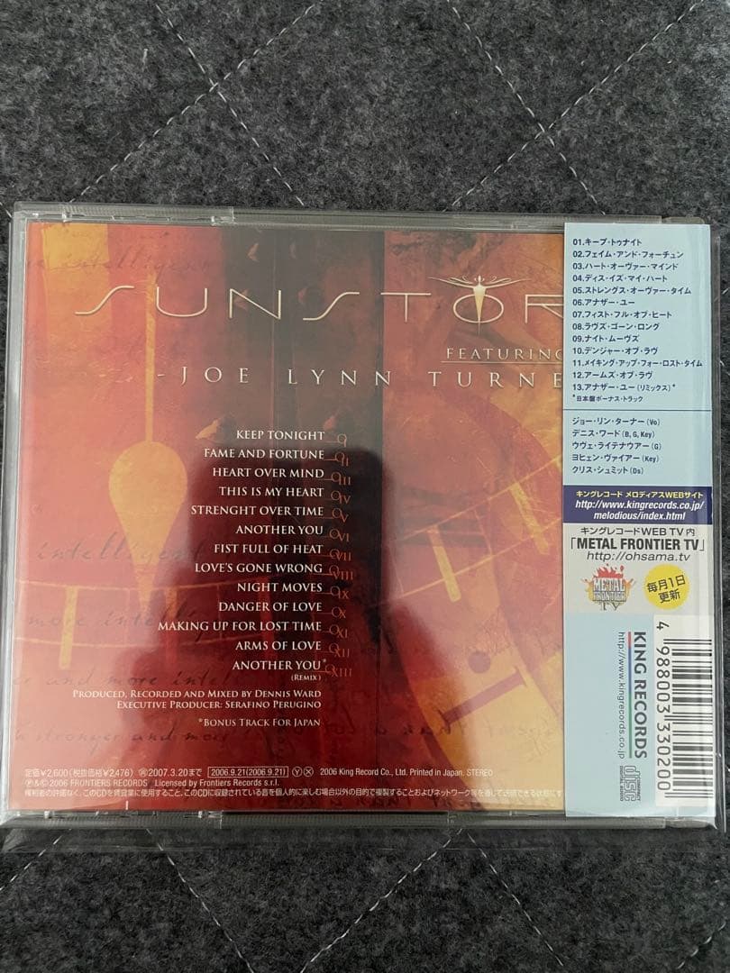 日本盤！帯付き！付属品全て有り！ジョー・リン・ターナー　サンストーム
