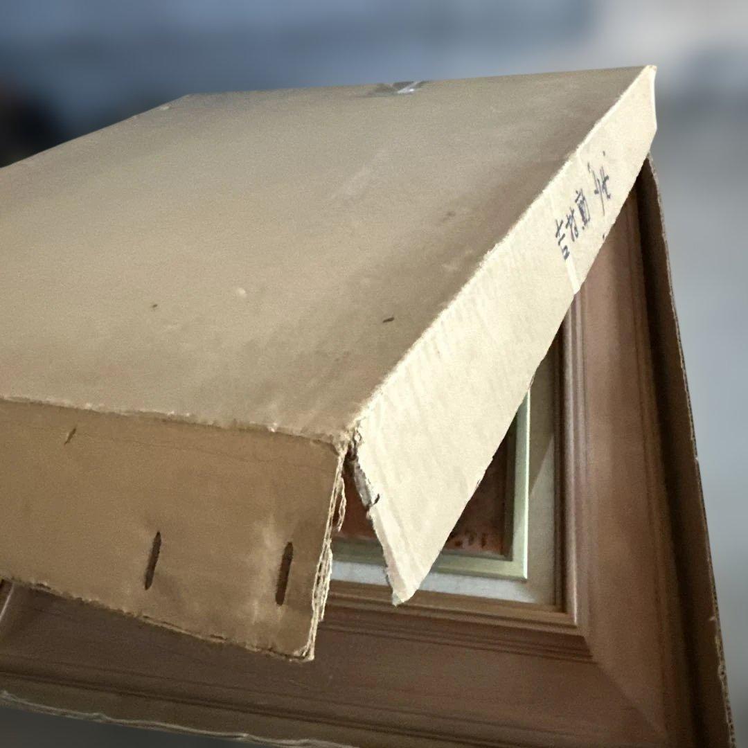 抽象的な人物画 木製フレーム付き