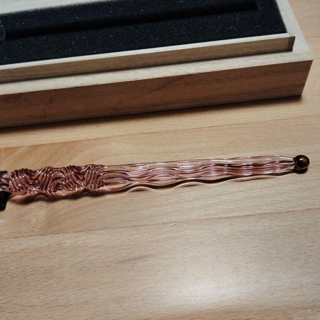 川西硝子　ガラスペン　ピンク