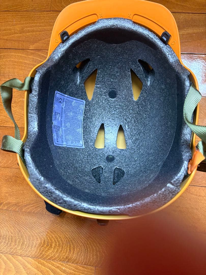 anon アノン　ヘルメット オレンジ　バイザー付　blitz オレンジ