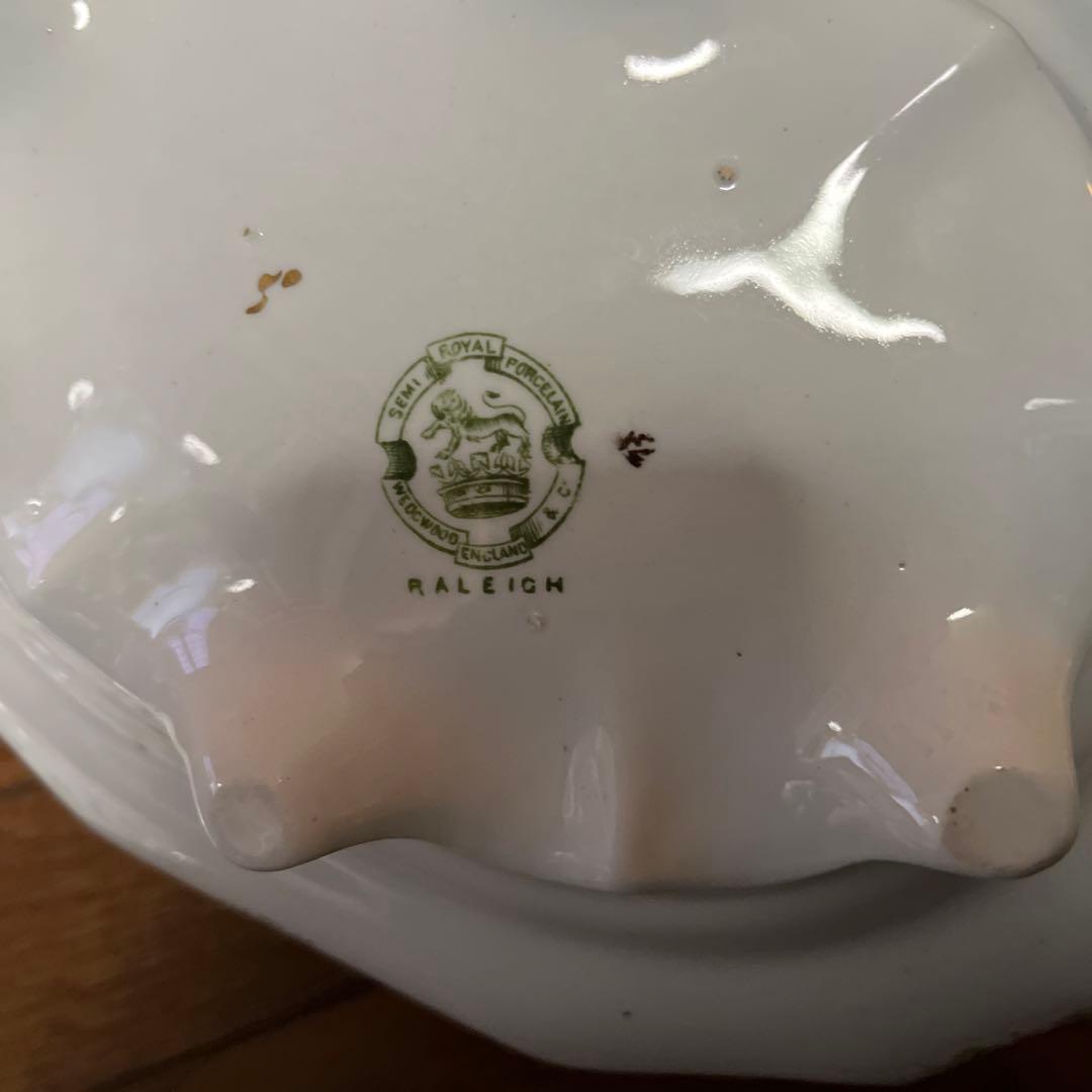 限定最終アンティークウェッジウッド高額キャセロールヴィンテージ形が凝ったデザイン