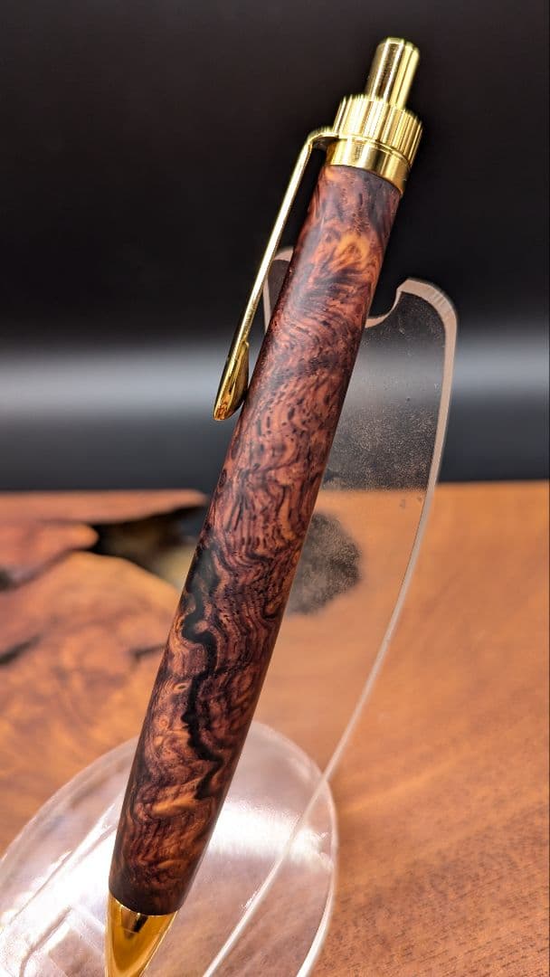 641超極上　ココボロ　瘤杢　木軸シャーペン　ボールペン