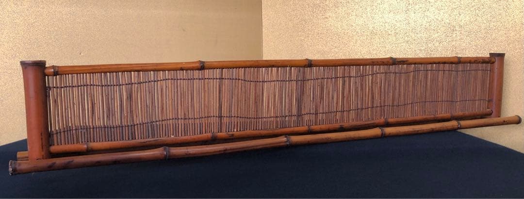 割引‼️《R》茶道具 煎茶 煤竹結界 衝立 炉屏 竹峰作　 1f