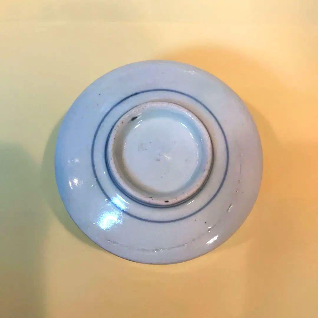 古伊万里　湯飲み　染付松文