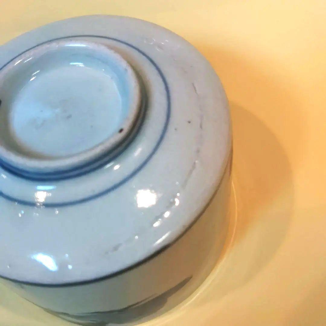 古伊万里　湯飲み　染付松文