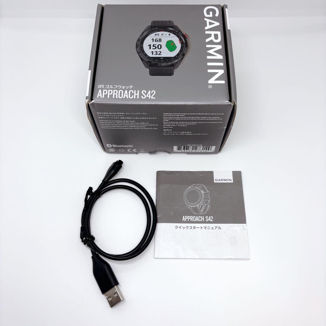 【美品】 GARMIN APPROACH S42 GPSゴルフウォッチ