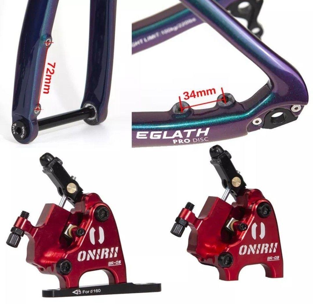 最上級ONIRII機械式油圧ディスクブレーキキット★従来品1.2倍★機械式⇛油圧