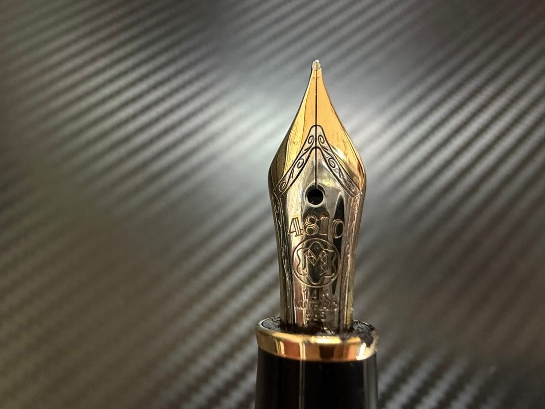 美品 モンブラン マイスターシュテュック 144 ブラック 中白 M 万年筆