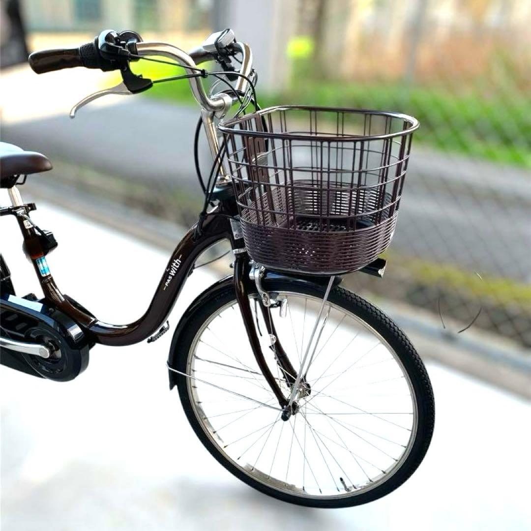 ★美品・2022年式★ヤマハPAS with 電動アシスト 24インチ ブラウン