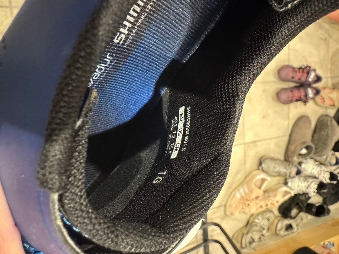 Shimano ロードシューズ 青 ダイヤル式　エスファイア　25.5cm