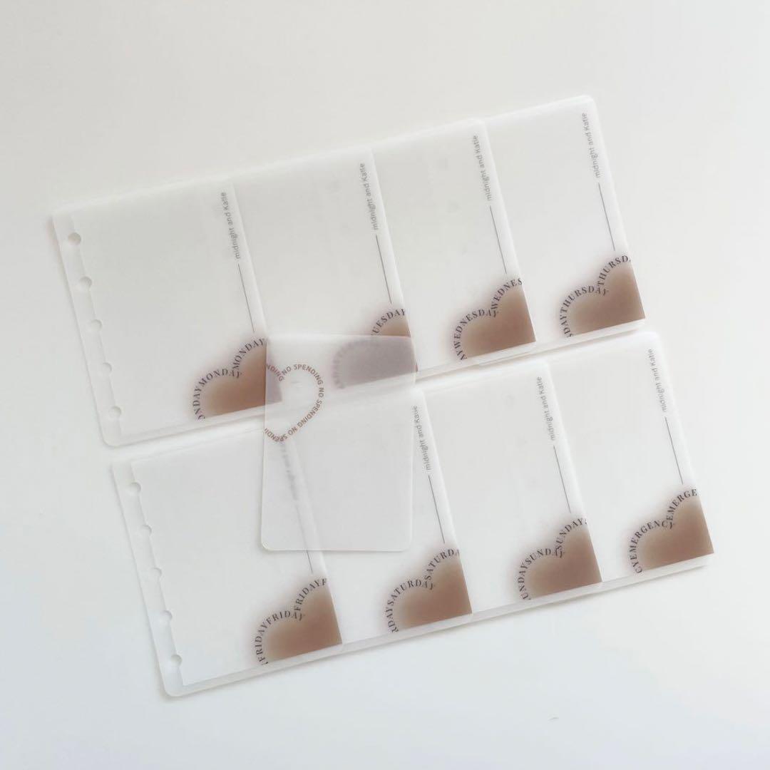 早い者勝ち　韓国　バインダー　貯金　M5 ブラウン　リフィル　手帳