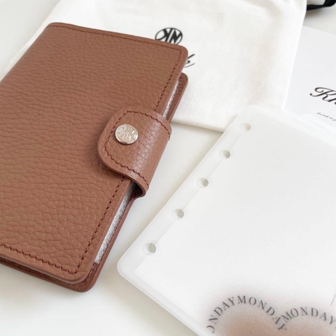 早い者勝ち　韓国　バインダー　貯金　M5 ブラウン　リフィル　手帳