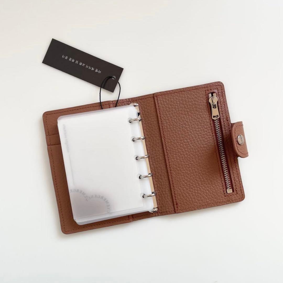 早い者勝ち　韓国　バインダー　貯金　M5 ブラウン　リフィル　手帳