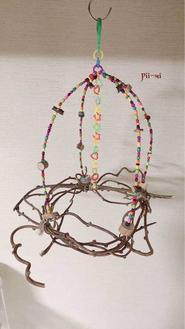 カラフルウッドブランコ♪キウイのツルஐ