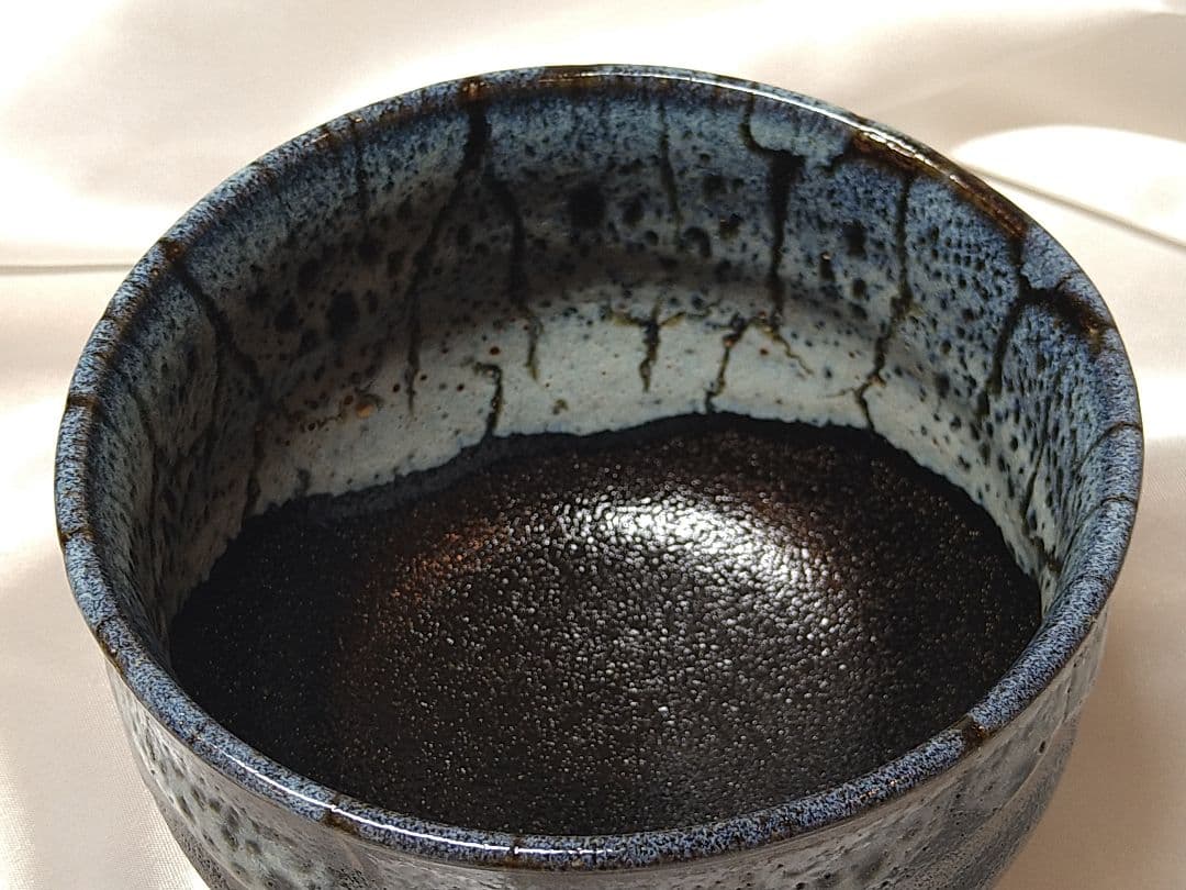 黒薩摩　龍門司焼　抹茶茶碗