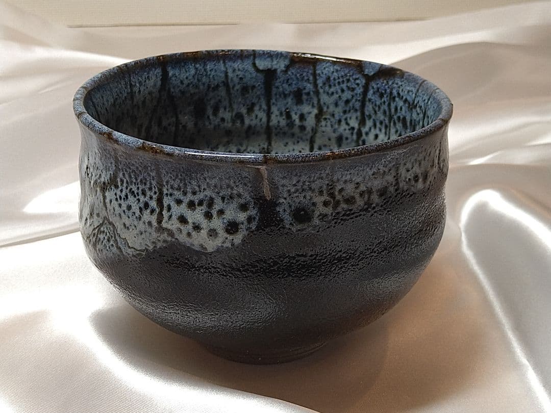 黒薩摩　龍門司焼　抹茶茶碗
