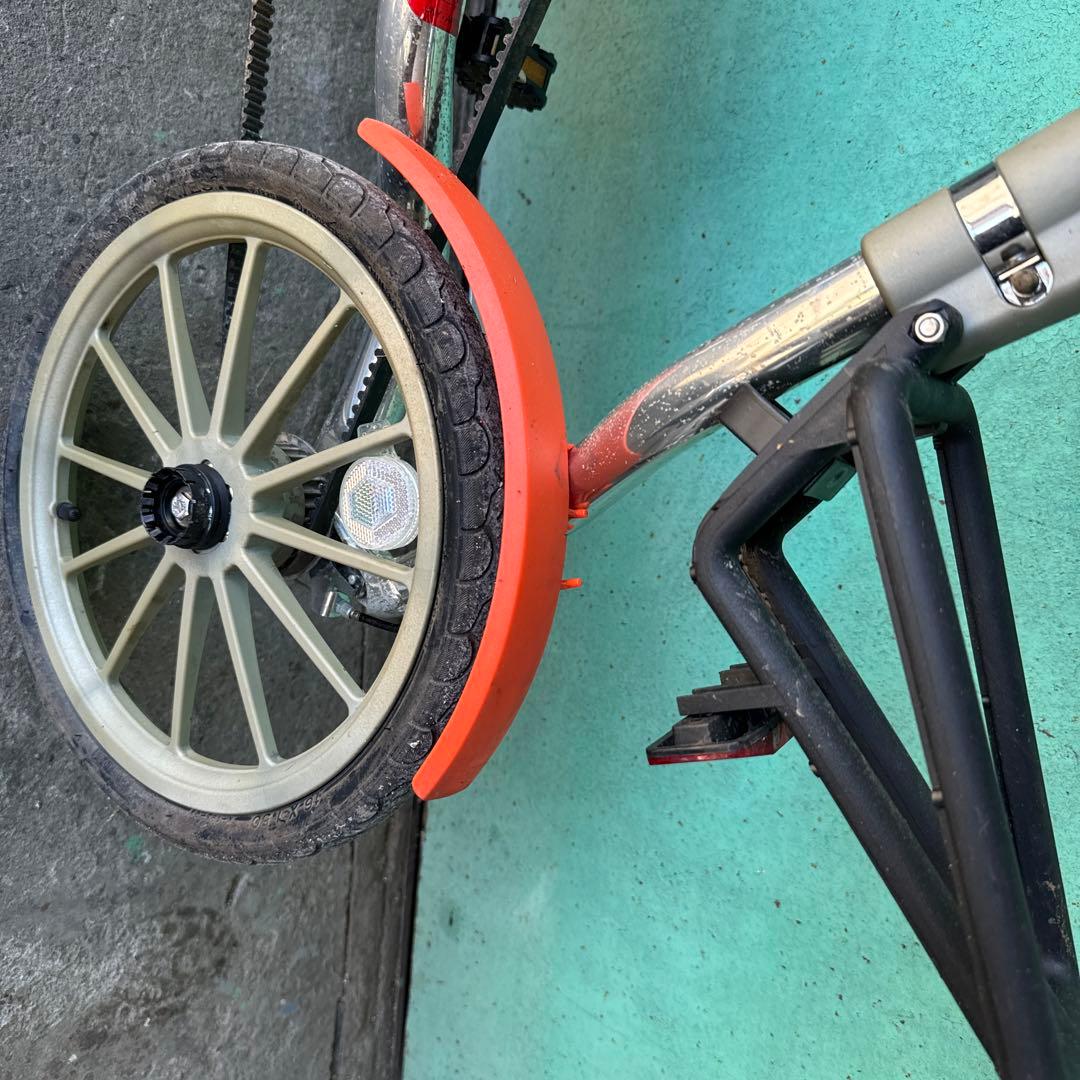 折りたたみ自転車 小径車輪 シルバー