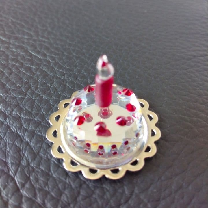 SWAROVSKI クリスタル ケーキ型 装飾品⭐︎お買い上証明書付き