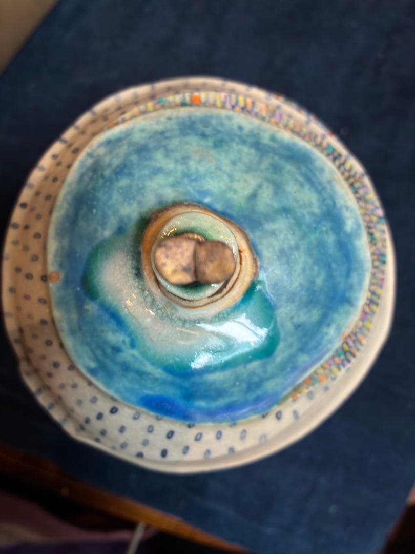 陶器　オブジェ　「宇宙の果実2」 作家物　傷無し　サインあり