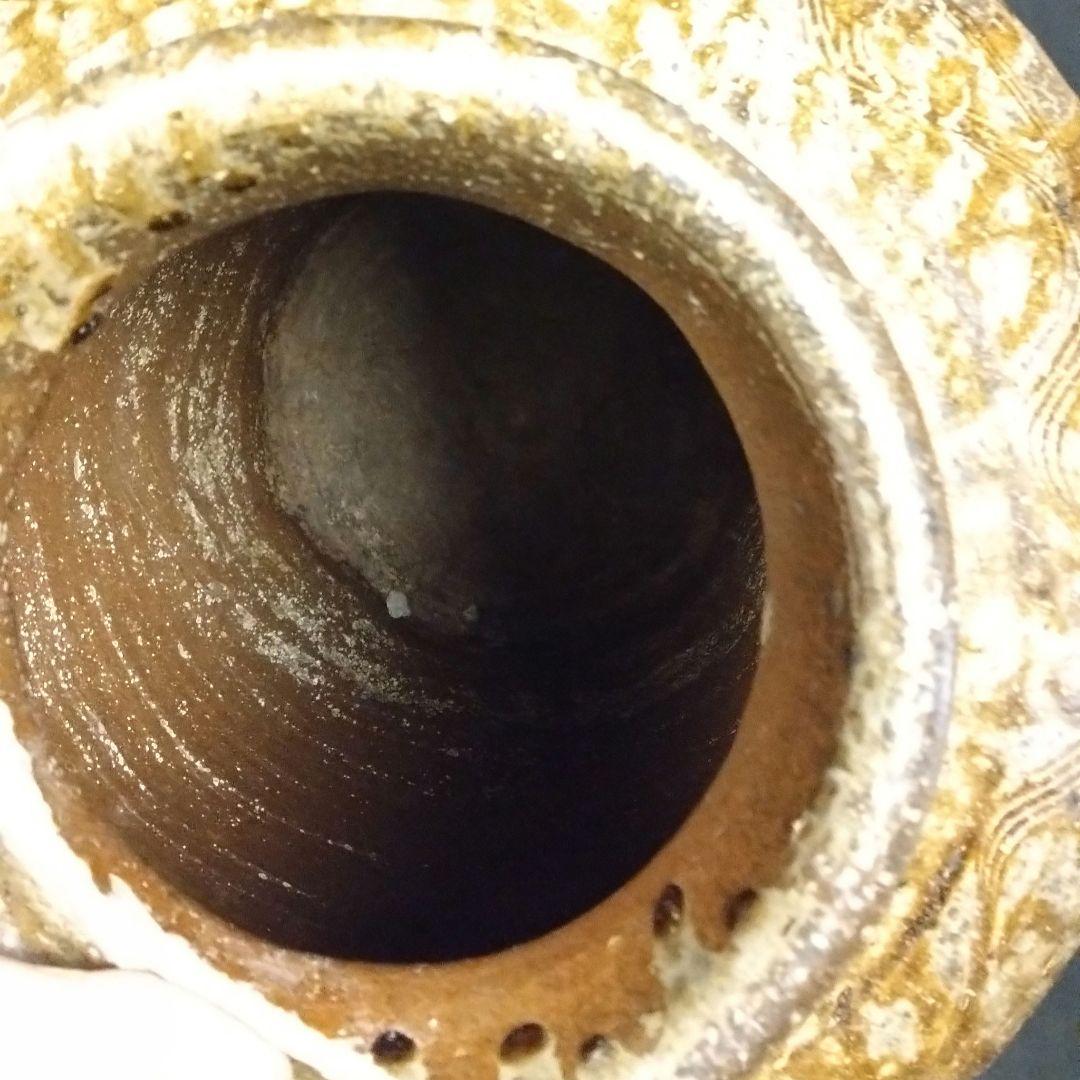 出来最高 備前 古備前 櫛目直線波状文 桂又三郎鑑定書 玉垂れ壷 窯変 室町初期