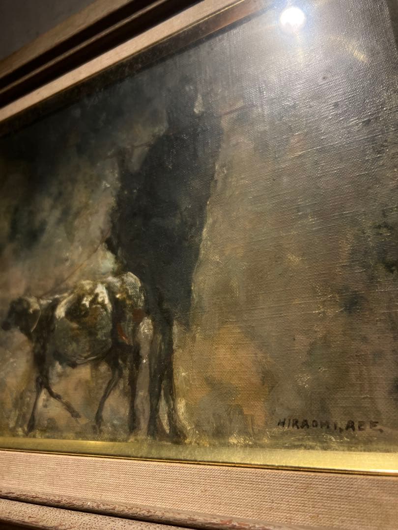 他の方発送×阿部平臣【肉筆油彩画】直筆サインあり