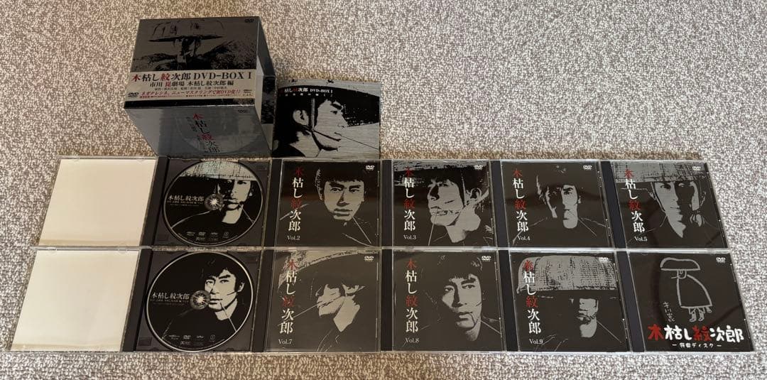 【フルセット】木枯し紋次郎DVD-BOX1～4(計34枚)市川崑劇場 中村敦夫他