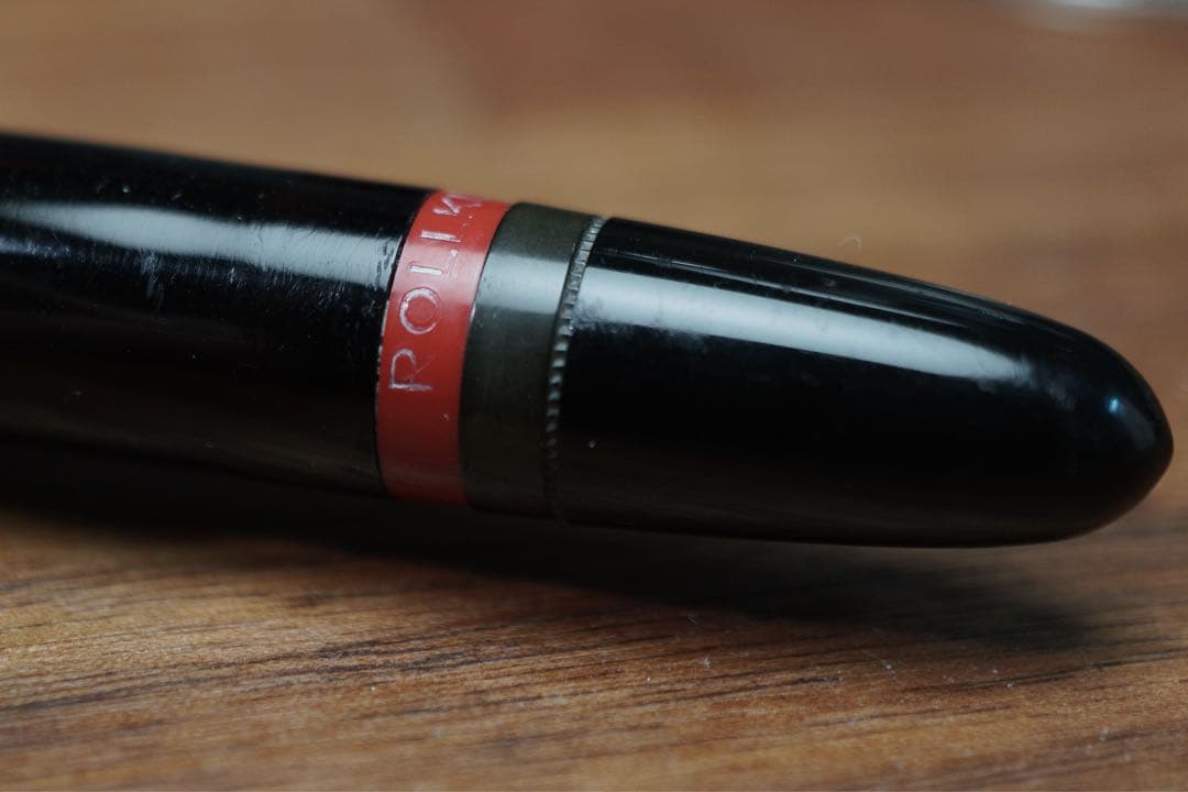 ロットリング ロールクリ 透明ニブ 万年筆 セルロイド/エボナイト 廃番製品