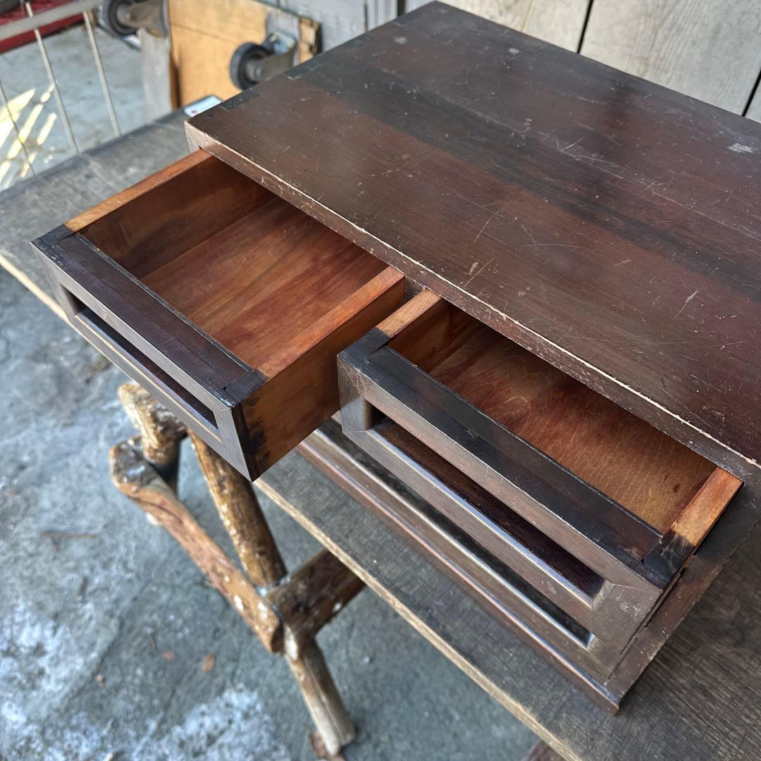 松本民藝風 木製小引き出し4杯 古家具 民藝家具