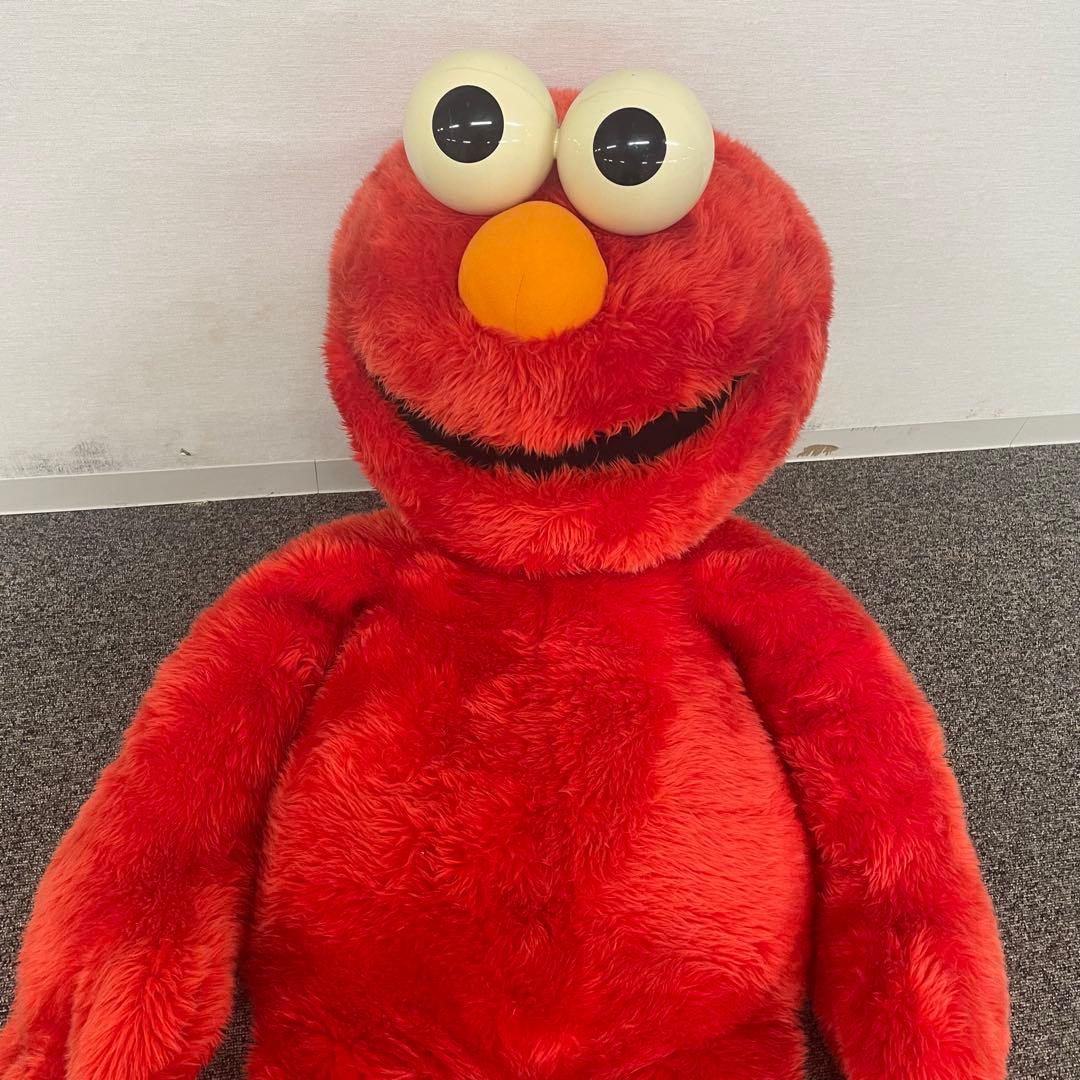 【希少】140cm エルモ ぬいぐるみ 特大 セサミストリート