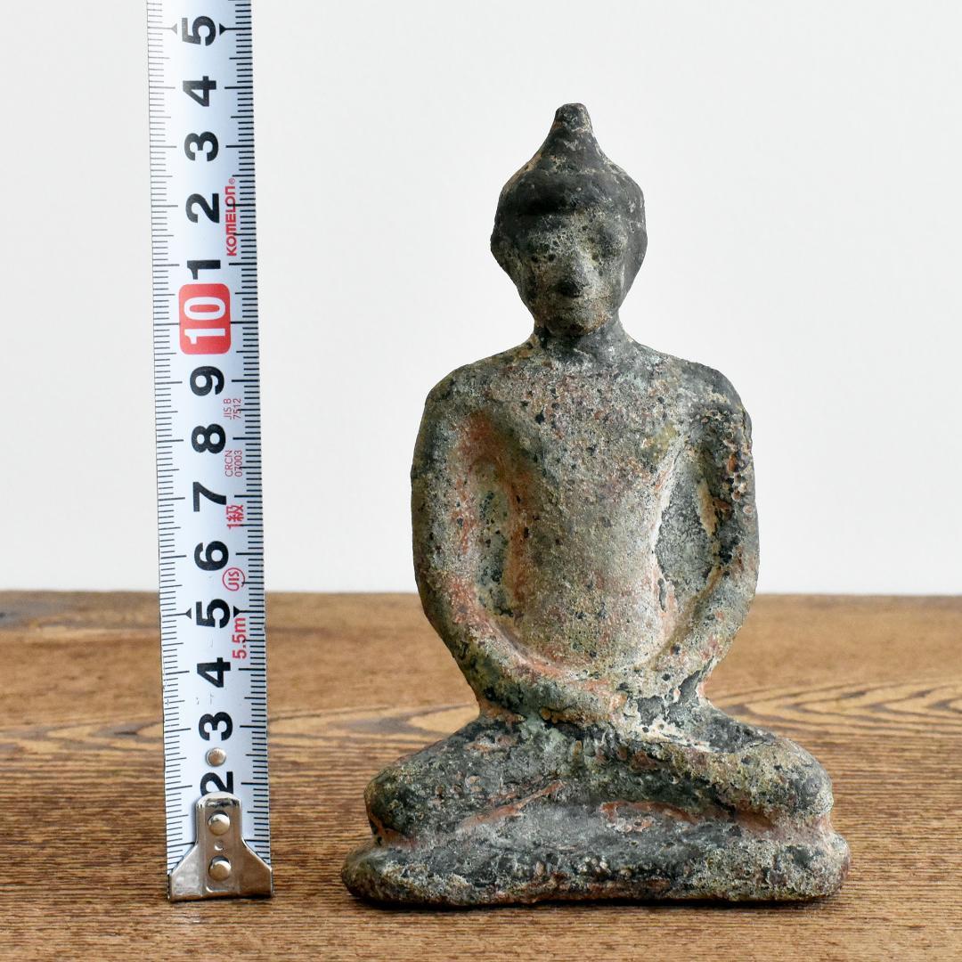 8〜10世紀頃 東南アジア タイ青銅製仏像 /古美術 古銅 鋳造 金銅仏 ブッダ